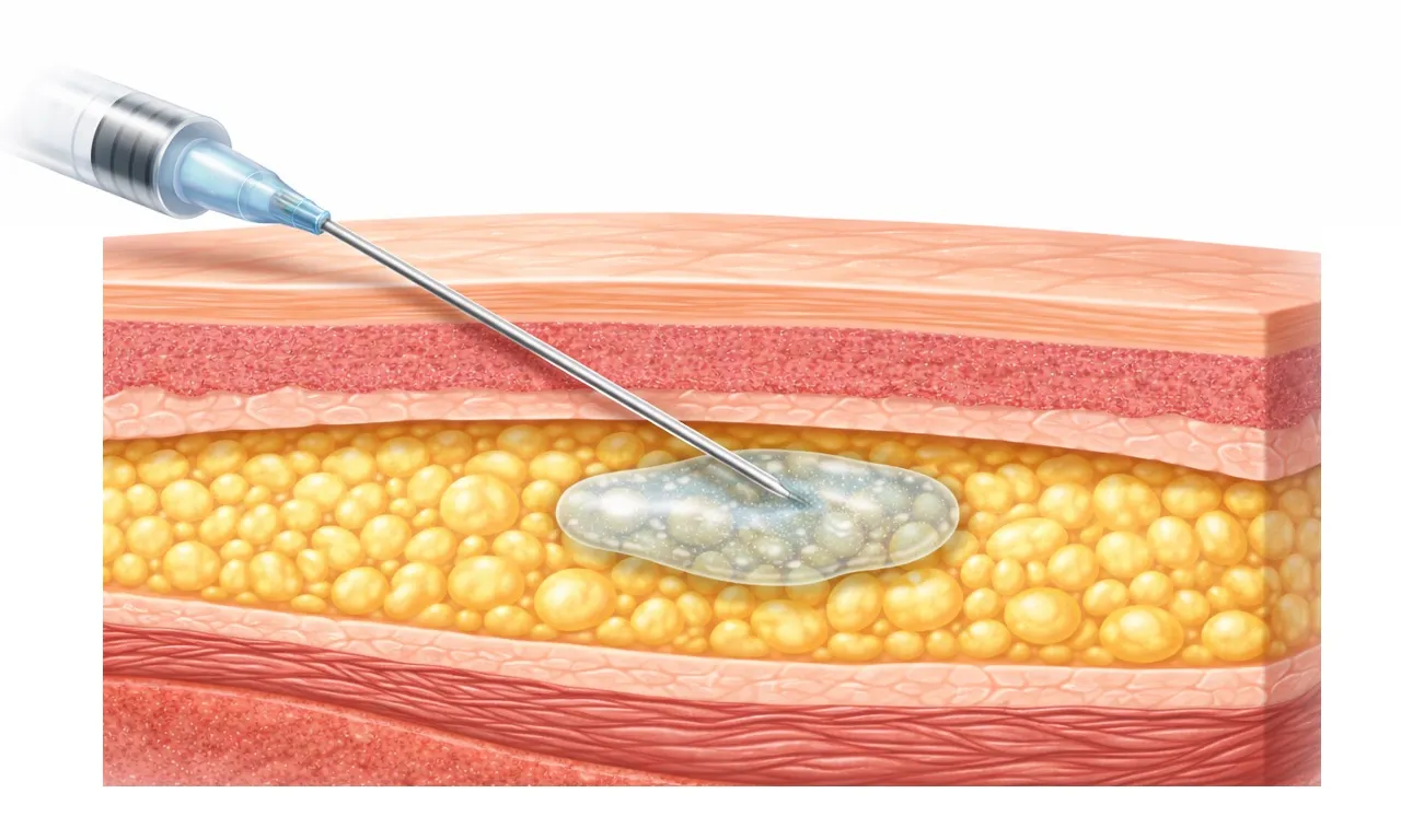プロファイロ ストラクチュラは脂肪層に注入します｜フェイス美容外科 仙台【頬コケ・ジョールファット・フェイスラインのもたつき】